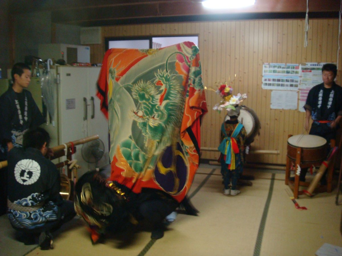 2008年 多度津町山階・当屋 秋祭り 上小原獅子組