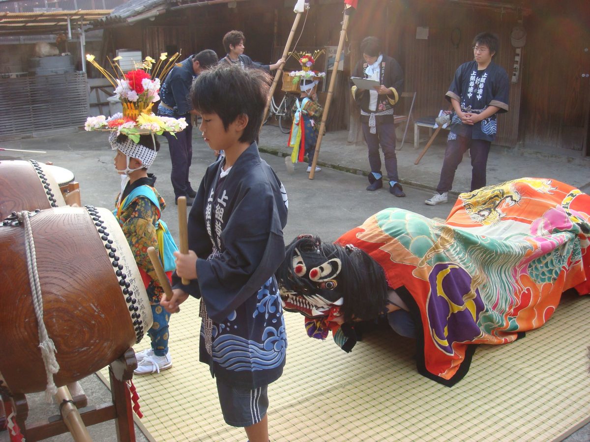 2008年 多度津町山階 秋祭り 村遣い 上小原獅子組