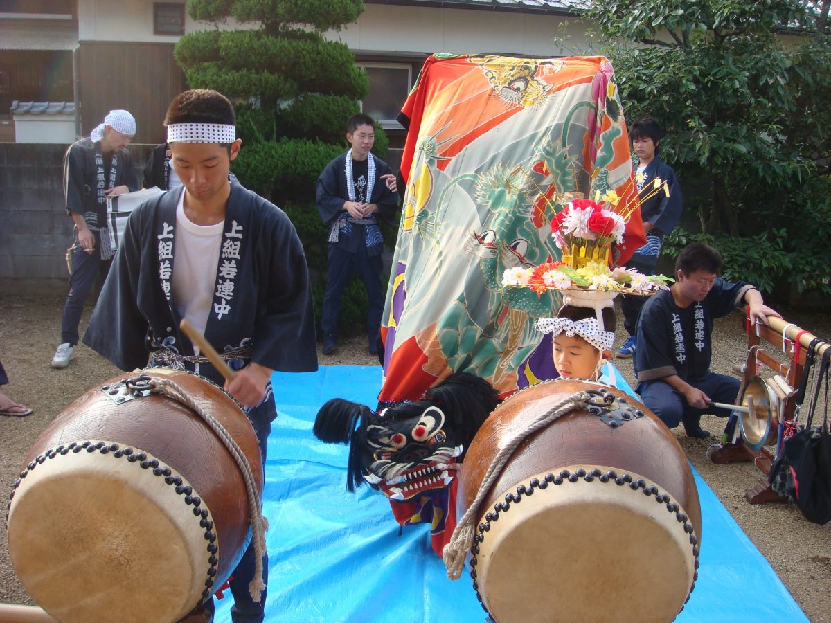 2008年 多度津町山階 秋祭り 村遣い 上小原獅子組
