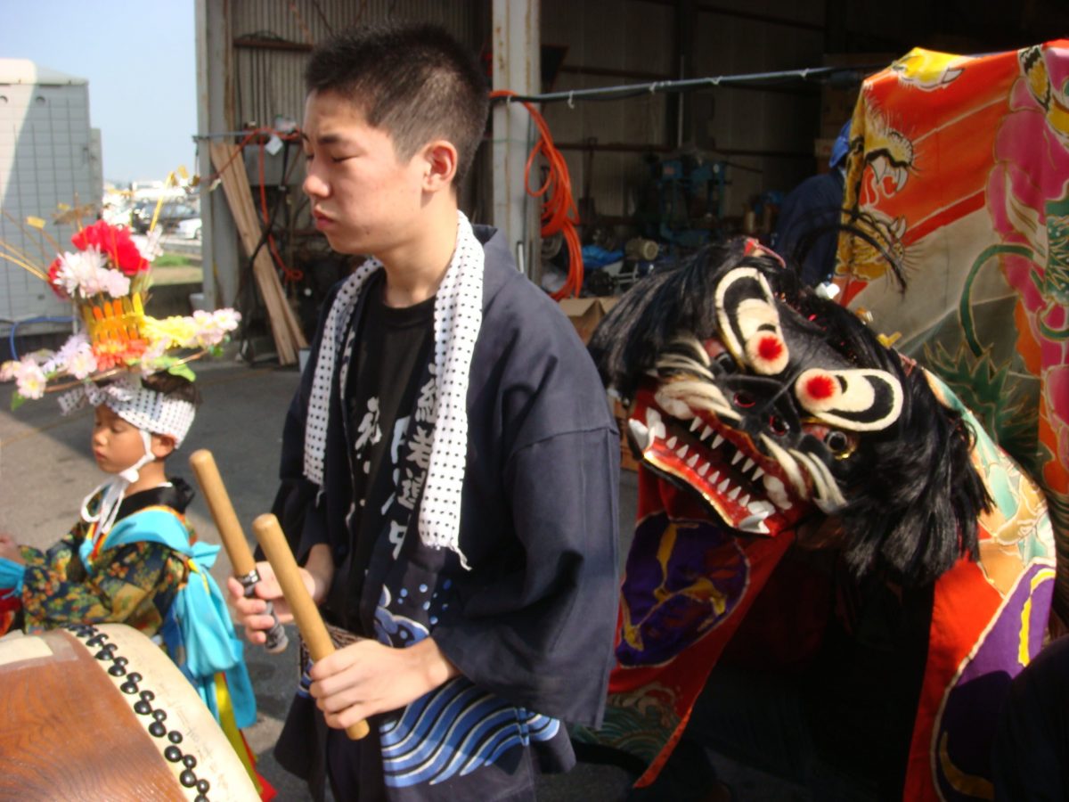 2008年 セイサンエクスプレス 秋祭り ヘンド獅子 上小原獅子組