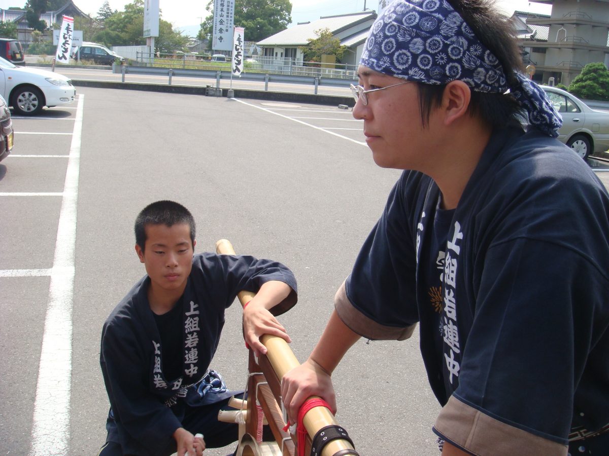 2008年 長田 in 香の香 秋祭り ヘンド獅子 上小原獅子組