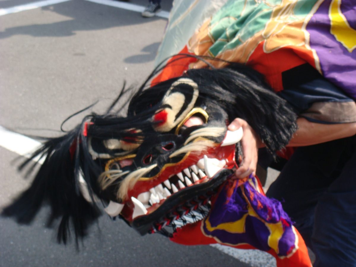 2008年 長田 in 香の香 秋祭り ヘンド獅子 上小原獅子組
