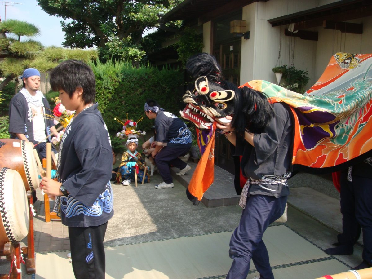 2008年 多度津町山階 秋祭り 村遣い 上小原獅子組