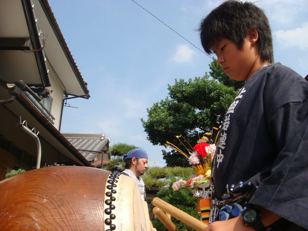 2008年 多度津町山階 秋祭り 村遣い 上小原獅子組