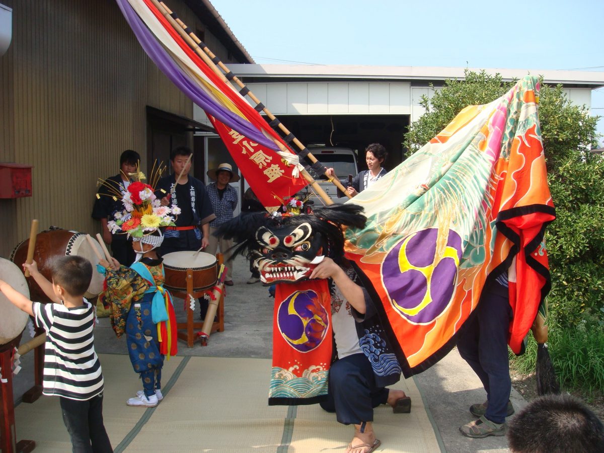 2008年 多度津町山階 秋祭り 村遣い 上小原獅子組