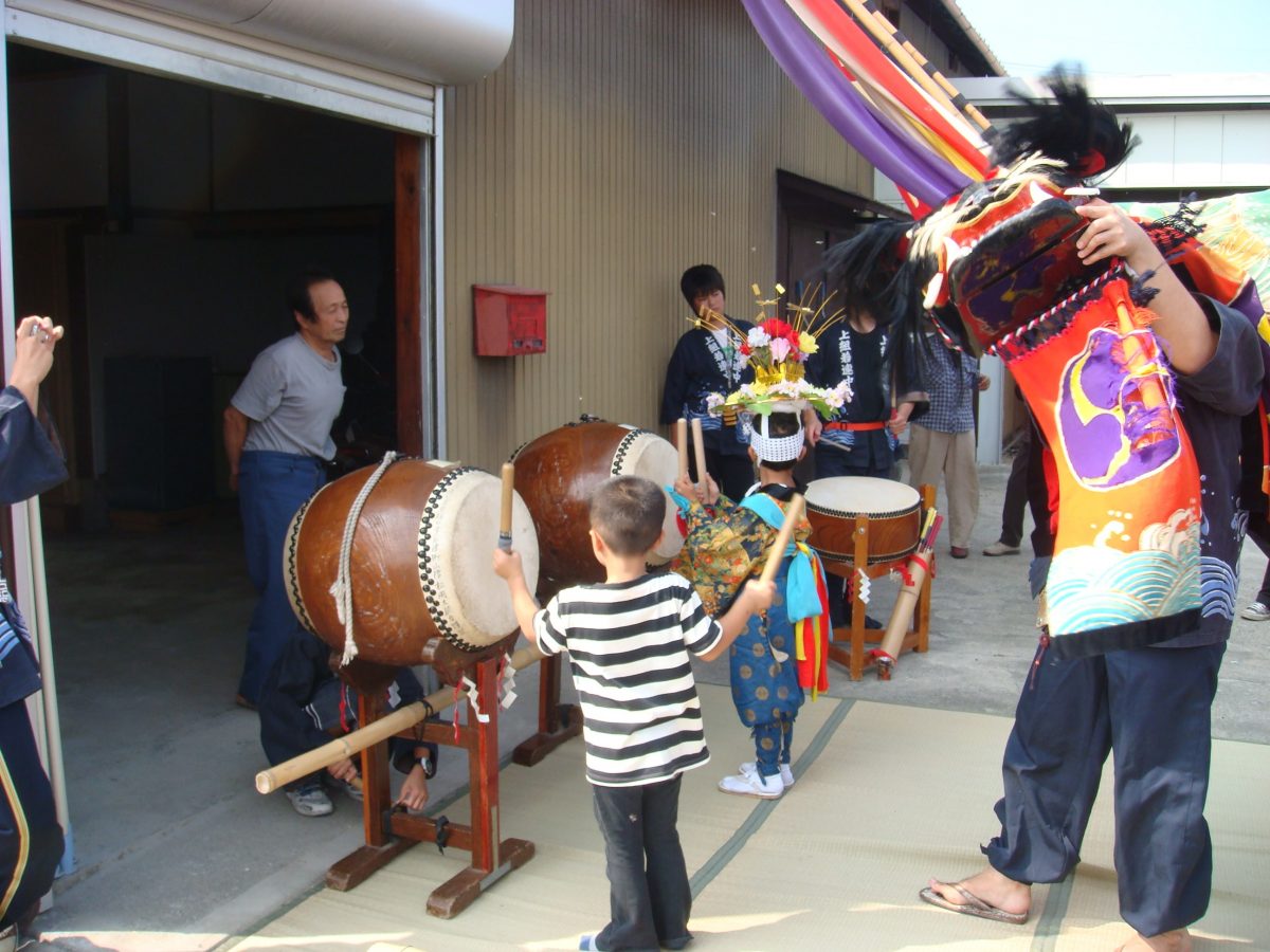 2008年 多度津町山階 秋祭り 村遣い 上小原獅子組