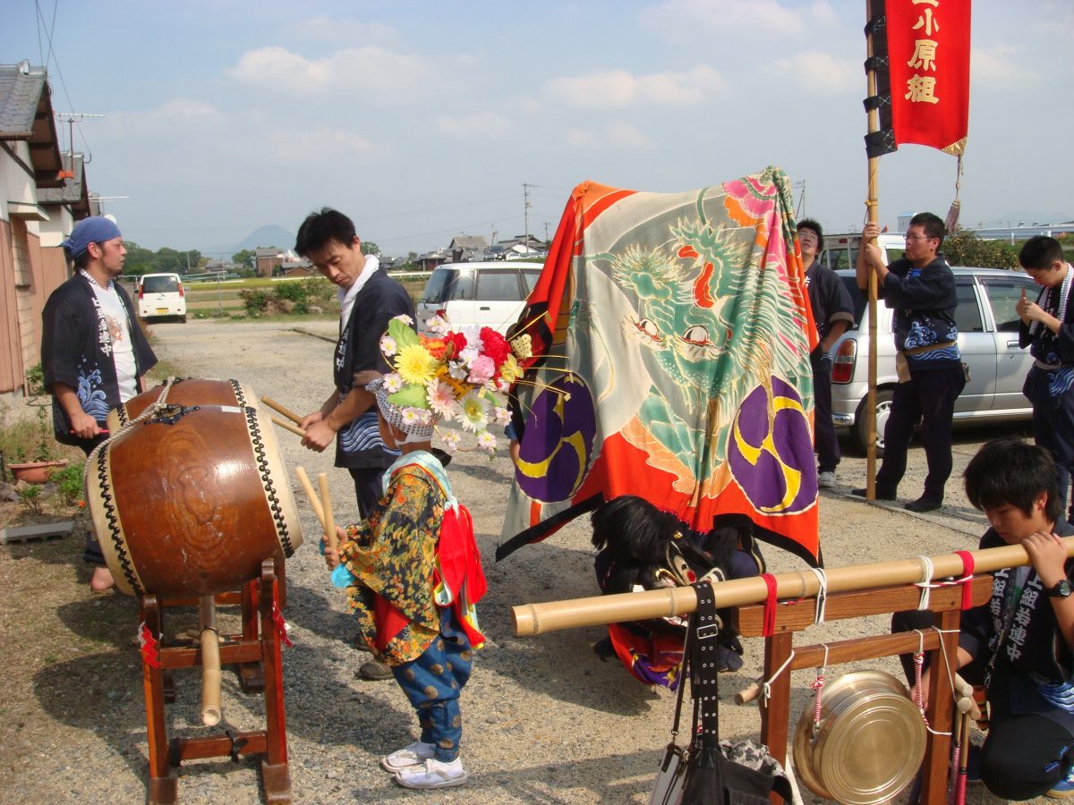 2008年 多度津町山階 秋祭り 村遣い 上小原獅子組