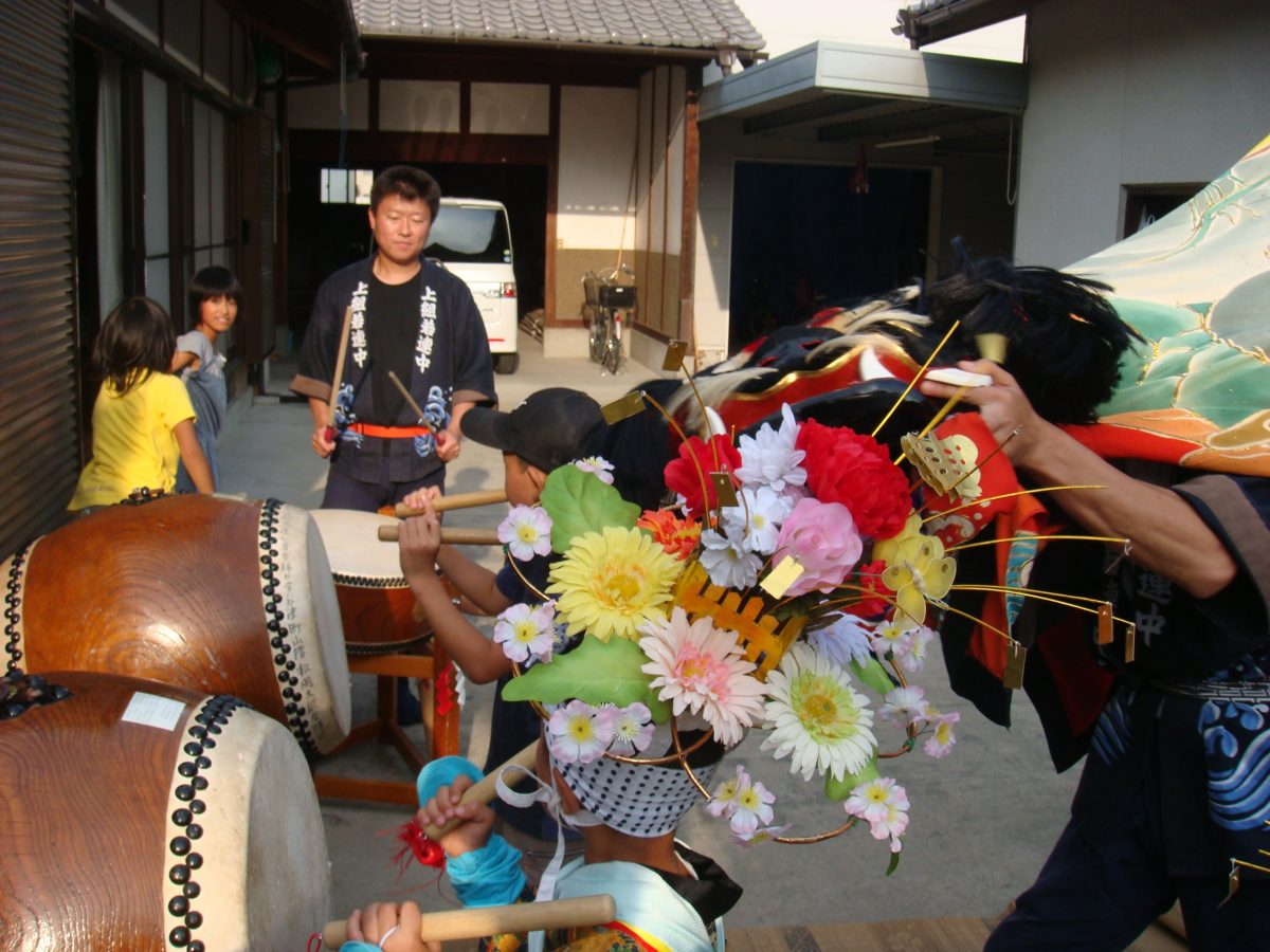 2008年 多度津町山階 秋祭り 村遣い 上小原獅子組