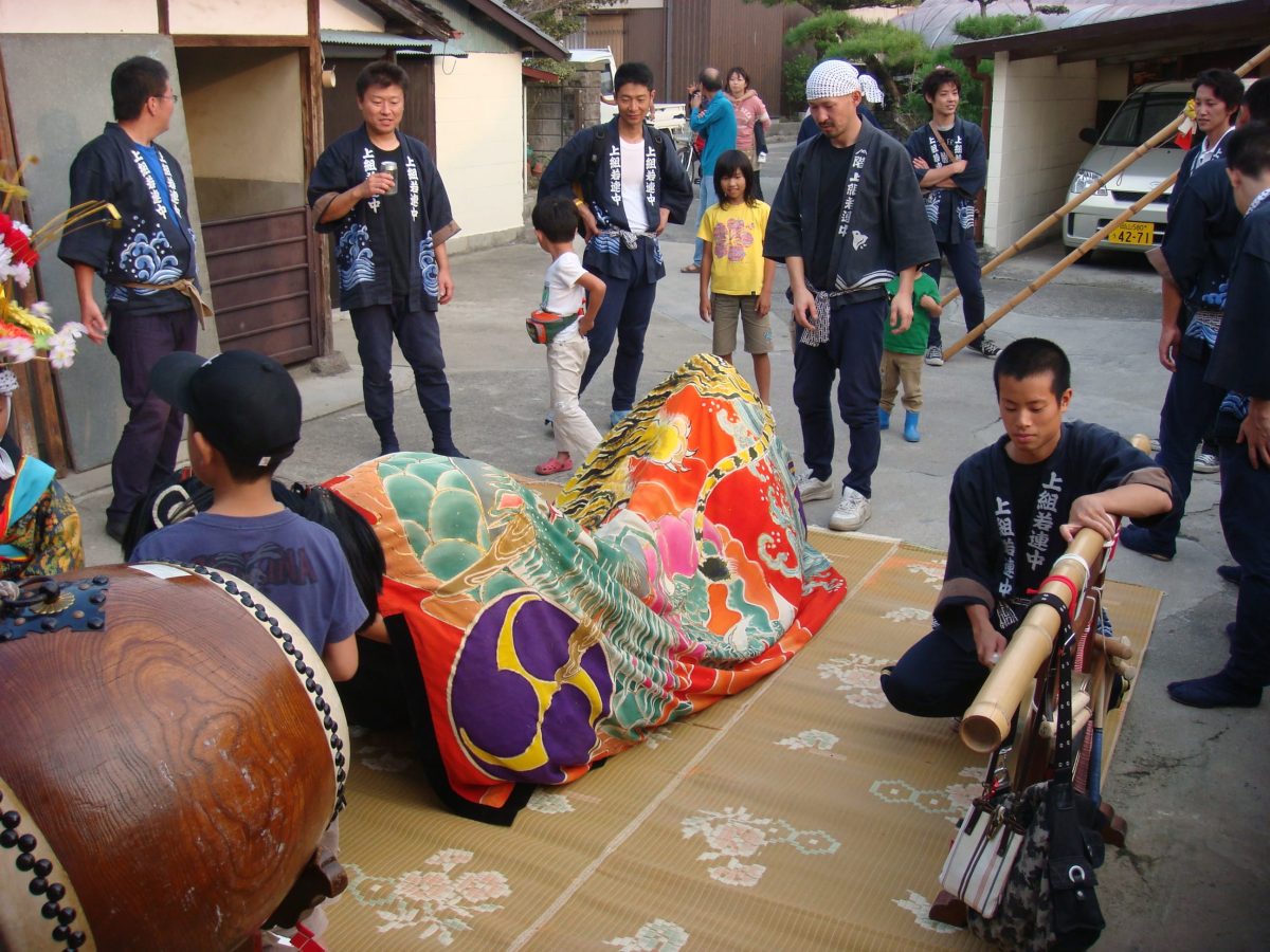 2008年 多度津町山階 秋祭り 村遣い 上小原獅子組