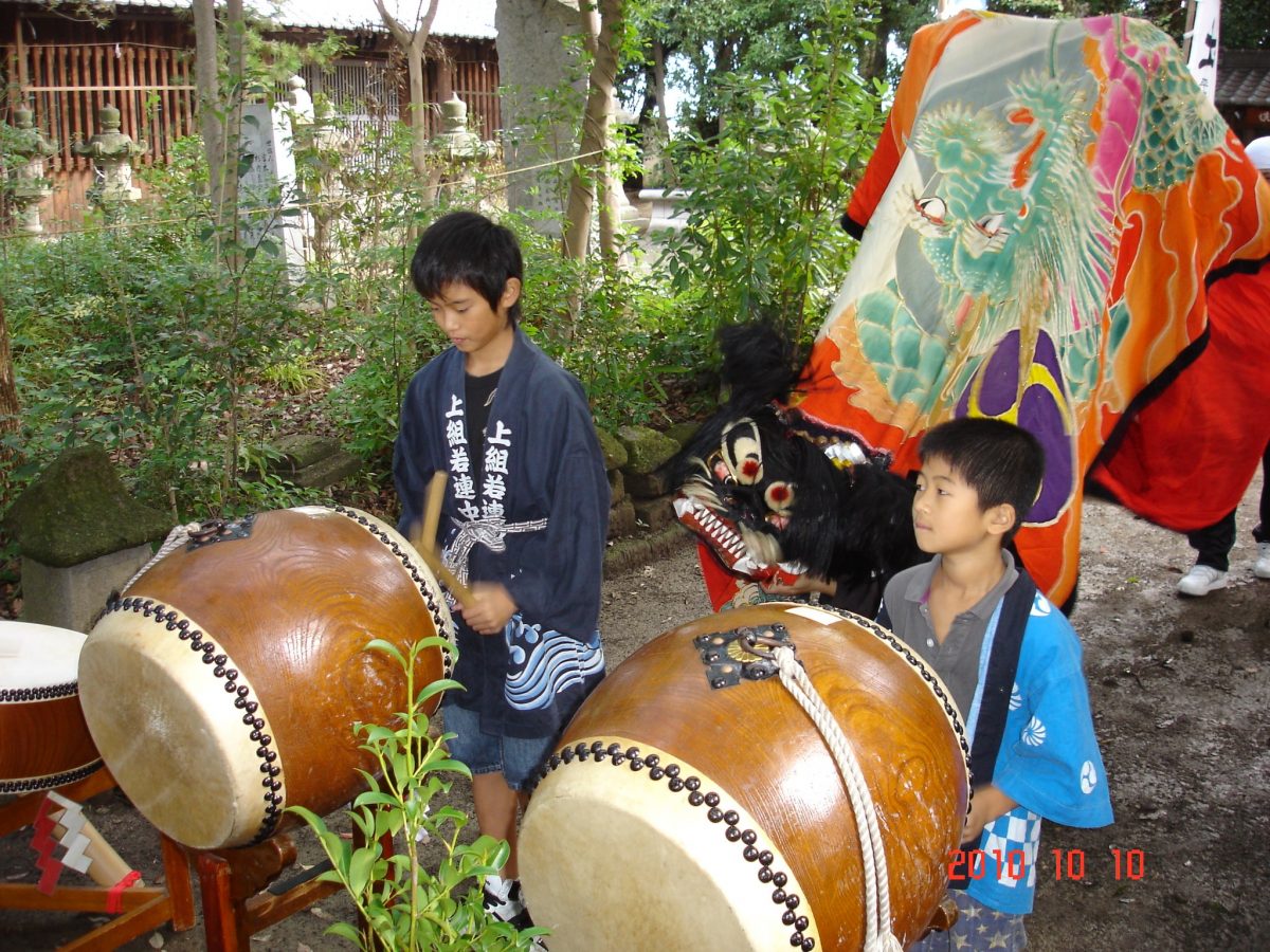 2010年 多度津町山階 秋祭り 小祭り 上小原獅子組