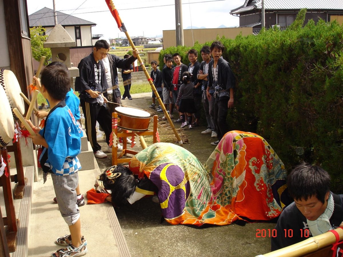 2010年 多度津町山階 秋祭り 小祭り 上小原獅子組