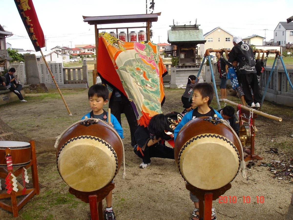 2010年 多度津町山階 秋祭り 小祭り 上小原獅子組