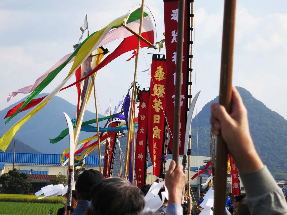 2012年 多度津町山階・藤波池 秋季例大祭 池まわり