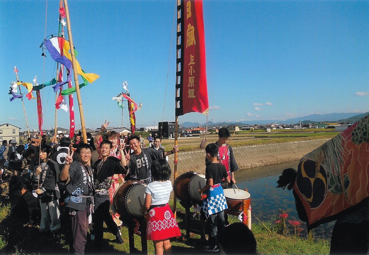 2013年 多度津町山階・藤波池 秋季例大祭 池まわり 上小原獅子組