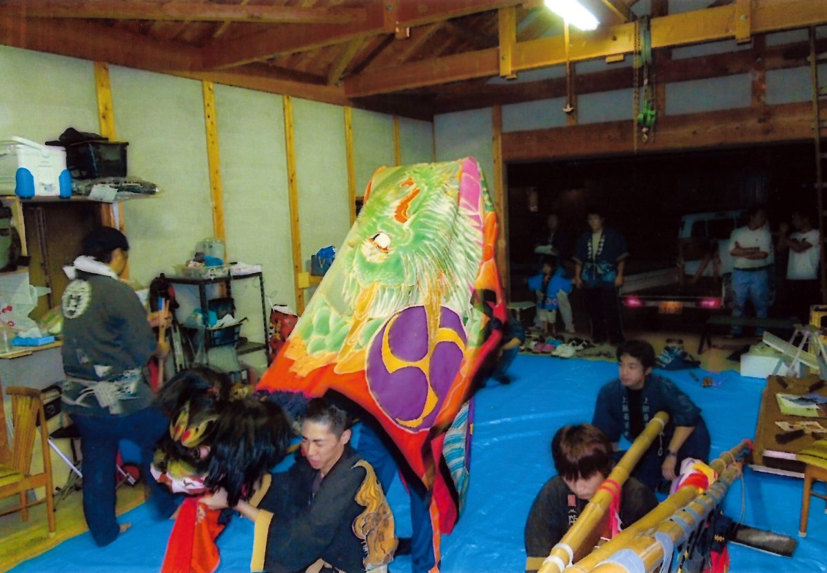 2013年 多度津町山階 秋祭り 当屋 上小原獅子組