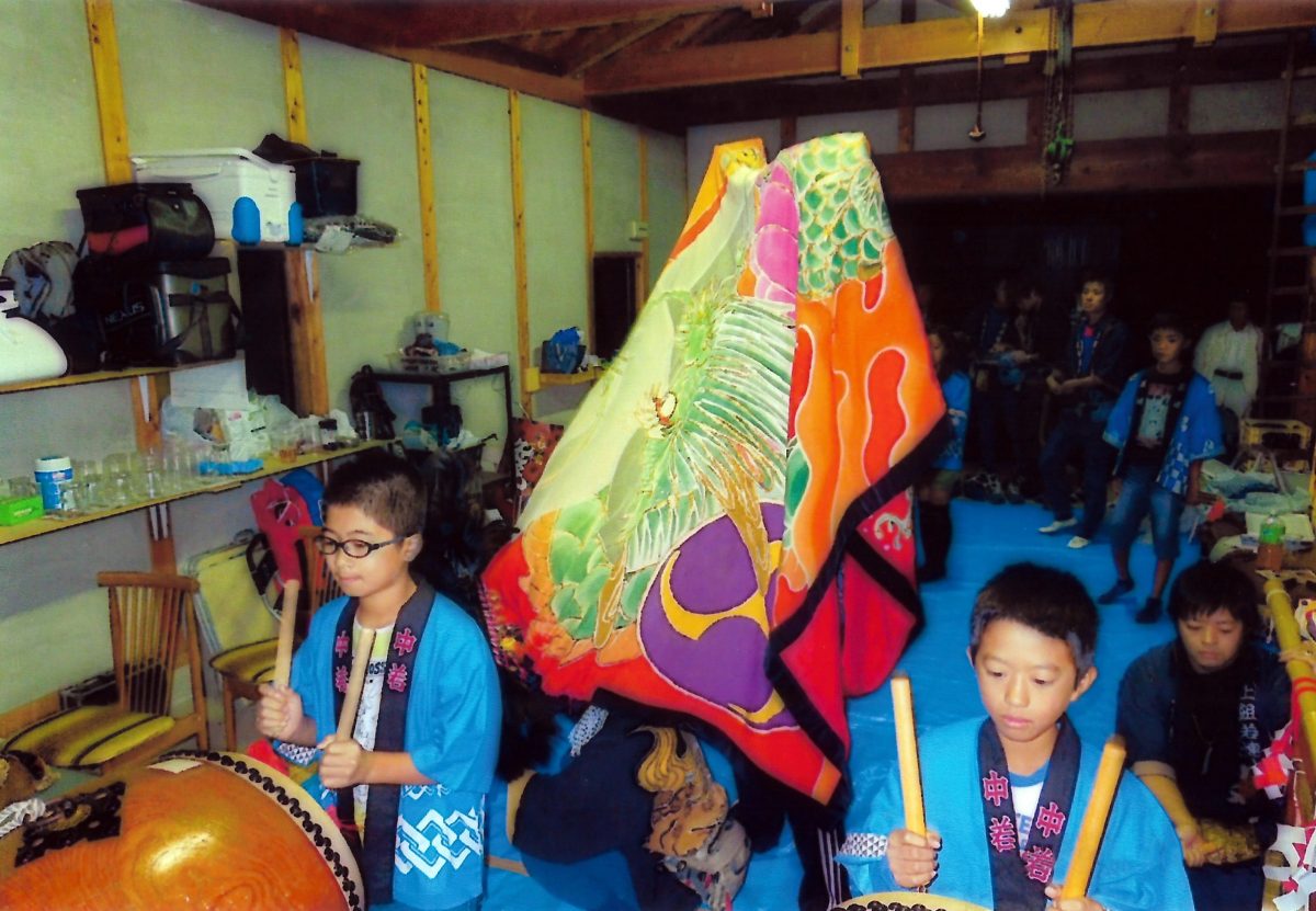 2013年 多度津町山階 秋祭り 当屋 上小原獅子組
