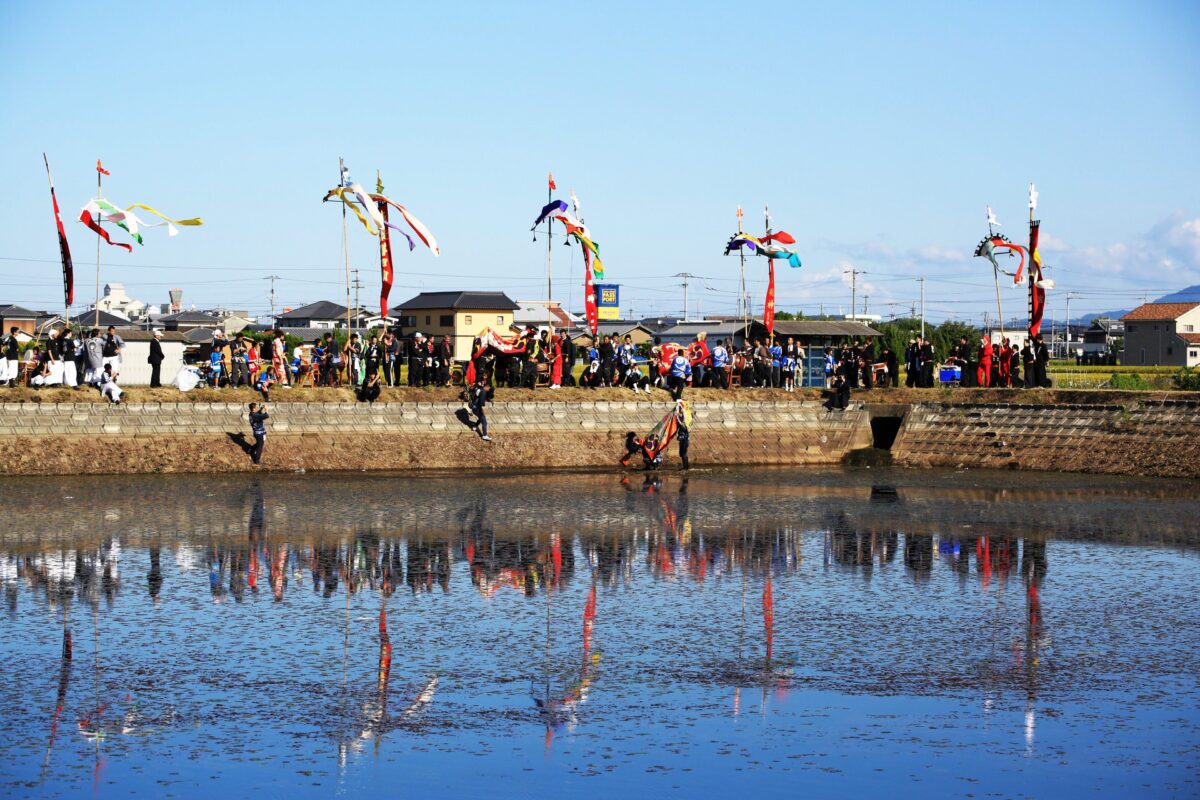 2013年 多度津町山階・藤波池 秋季例大祭 池まわり