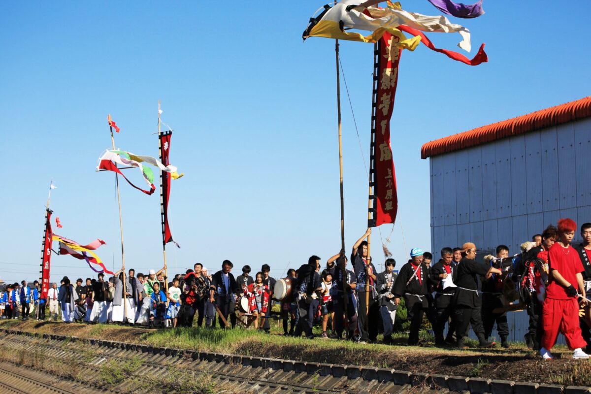2013年 多度津町山階・藤波池 秋季例大祭 池まわり 上小原獅子組