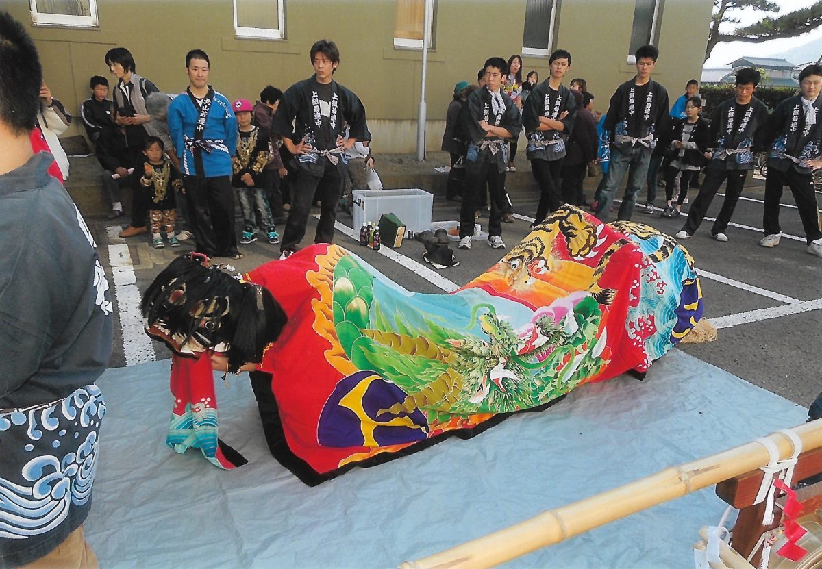 2014年 四箇地区文化祭 上小原獅子組