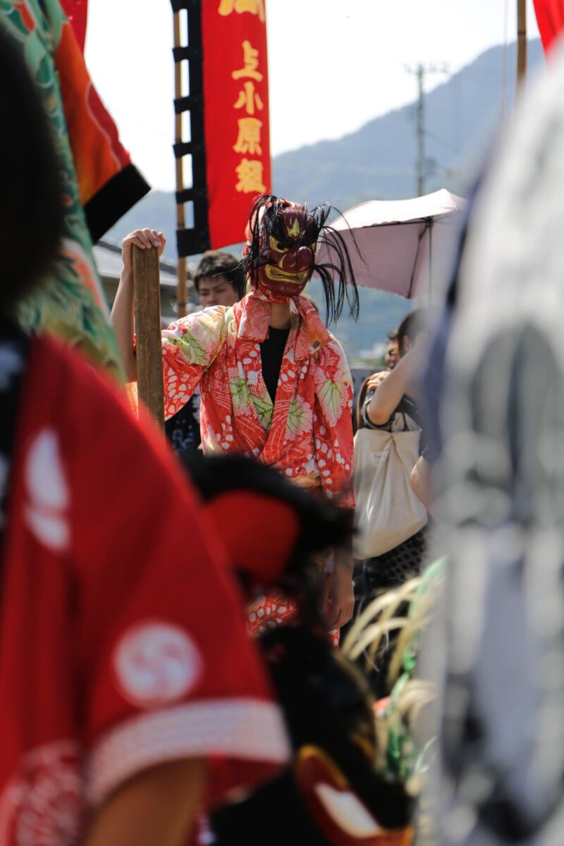 2015年 多度津町山階・春日神社 秋季例大祭 傘揃え 上小原獅子組 ダカ