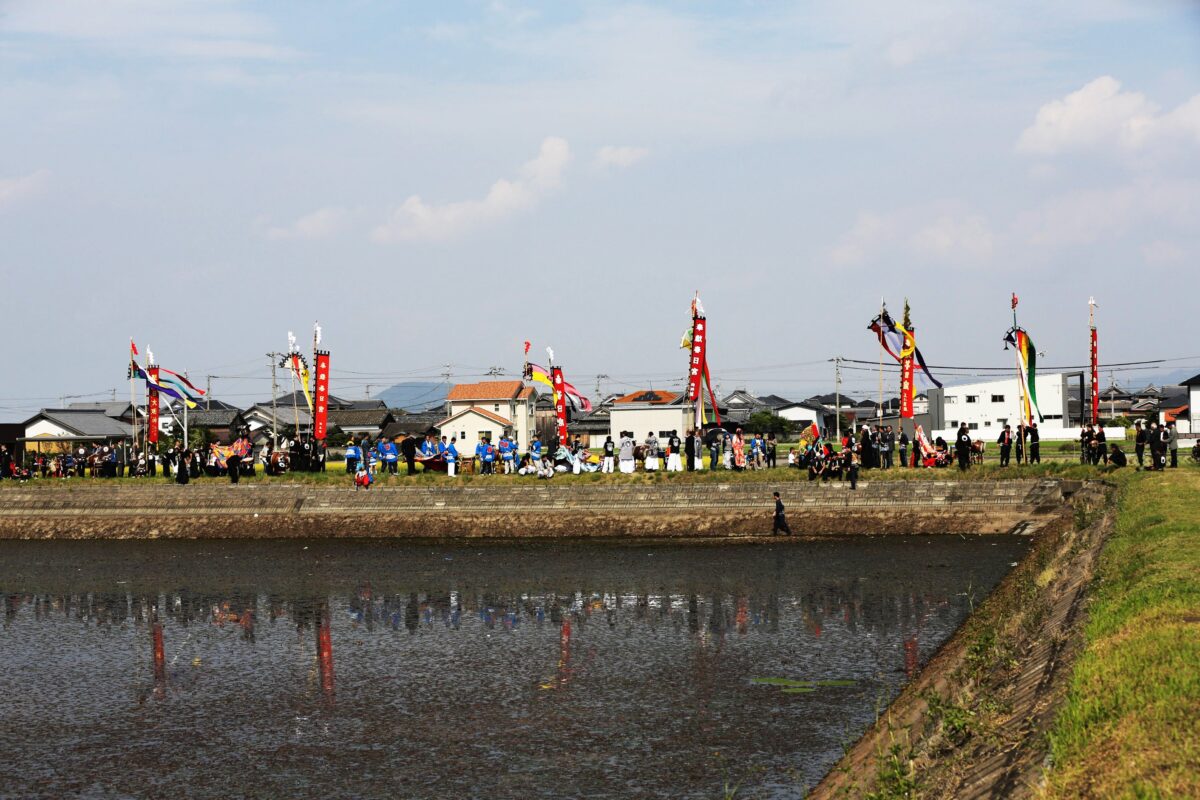 2015年 多度津町山階・藤波池 秋季例大祭 池まわり