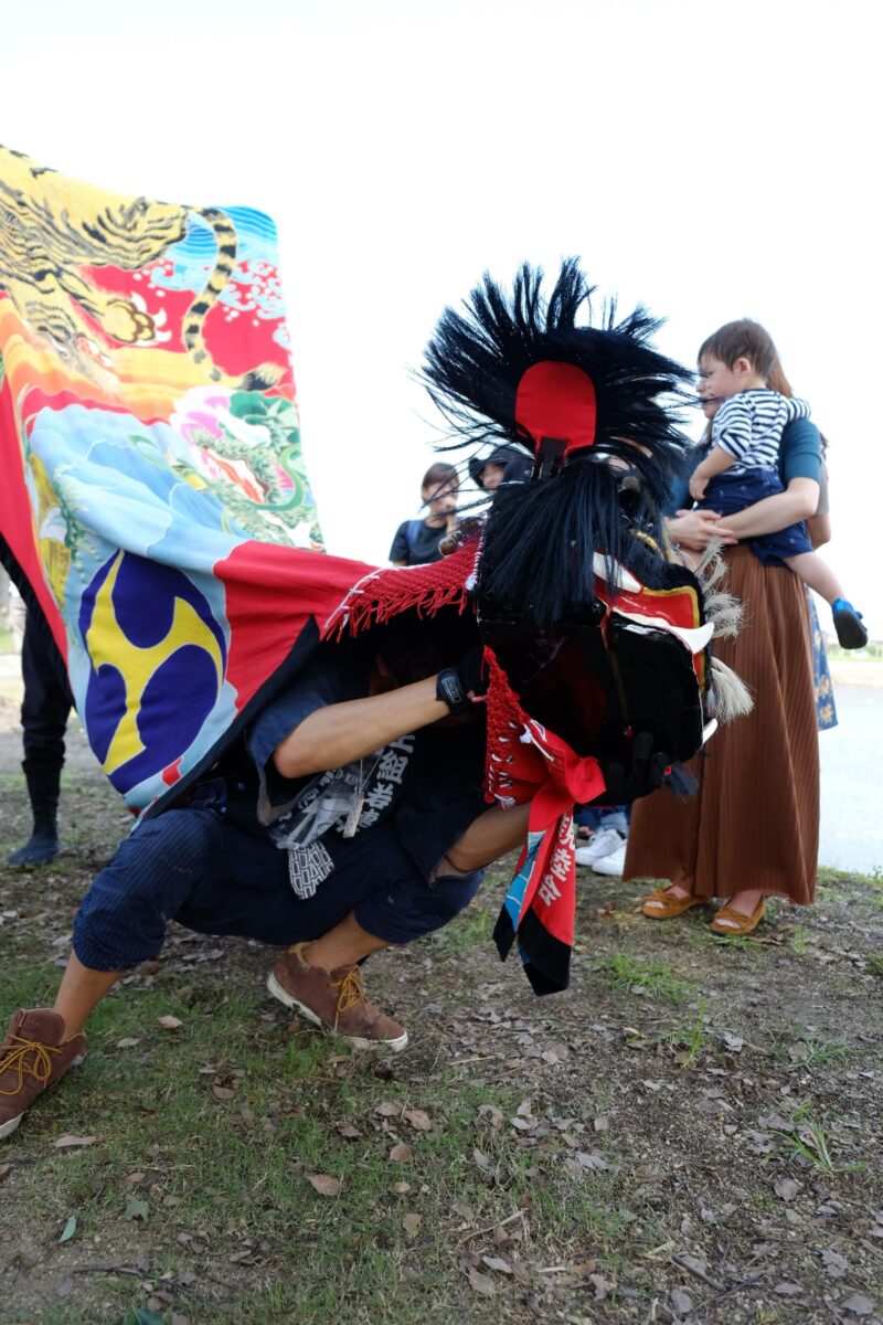 2016年 多度津町山階・春日神社 秋季例大祭 傘揃え 上小原獅子組