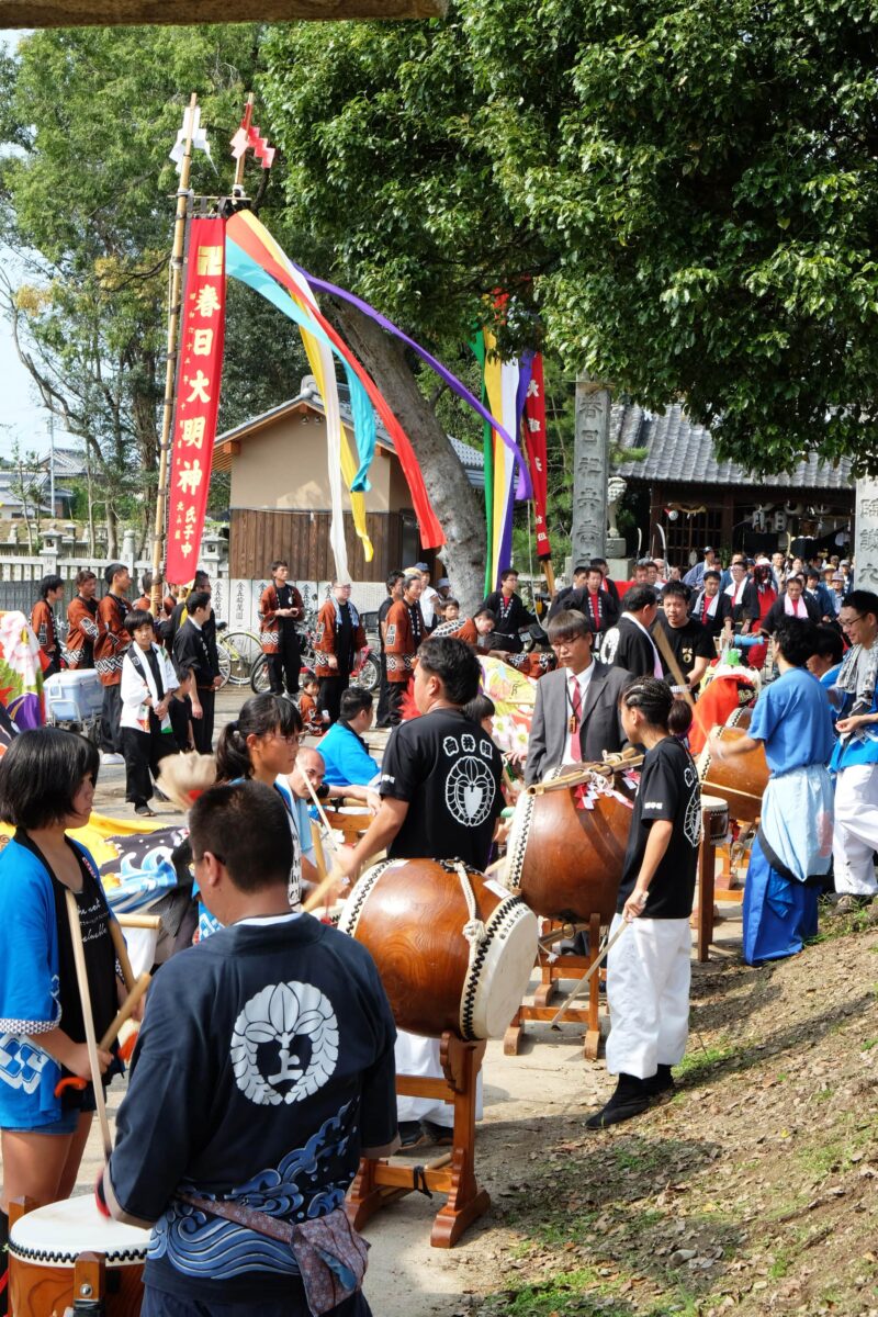 2016年 多度津町山階・春日神社 秋季例大祭 傘揃え
