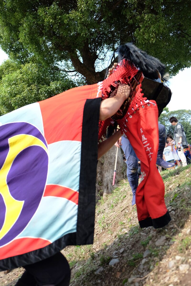 2016年 多度津町山階・春日神社 秋季例大祭 傘揃え 上小原獅子組