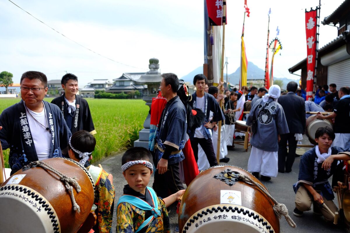 2016年 多度津町山階・春日神社 秋季例大祭 神輿休 上小原獅子組