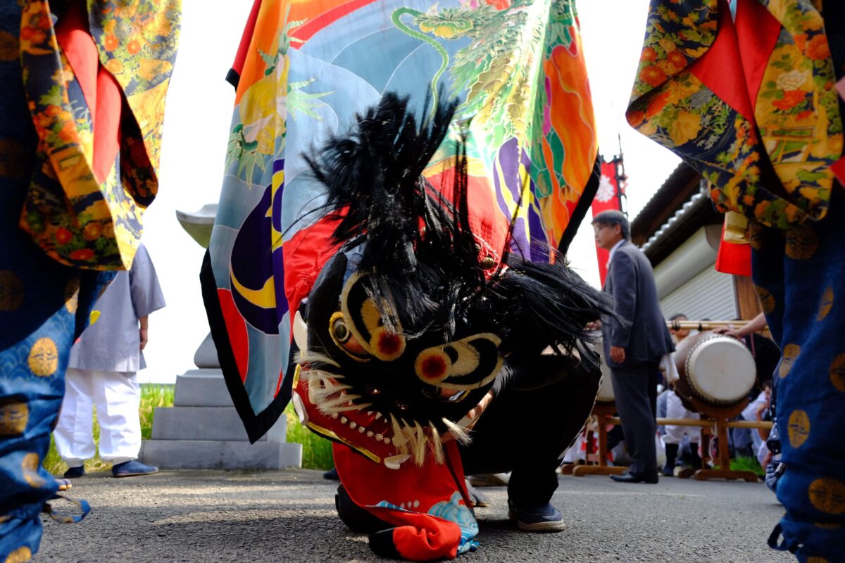 2016年 多度津町山階・春日神社 秋季例大祭 神輿休 上小原獅子組