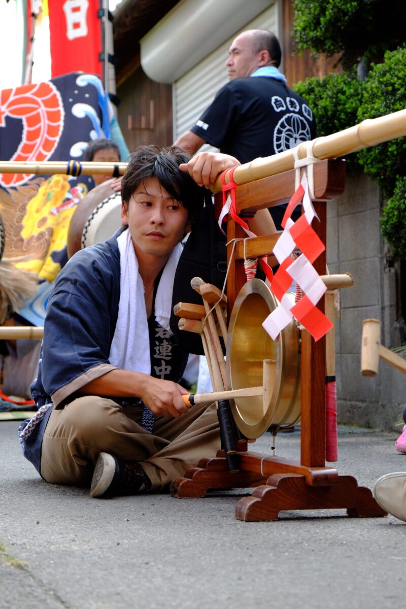 2016年 多度津町山階・春日神社 秋季例大祭 神輿休 上小原獅子組
