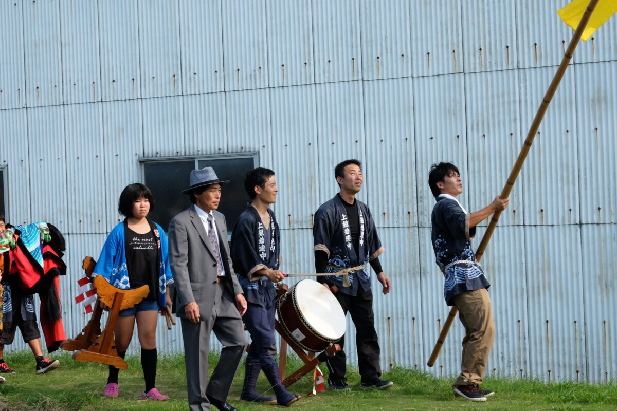 2016年 多度津町山階・藤波池 秋季例大祭 池まわり 上小原獅子組