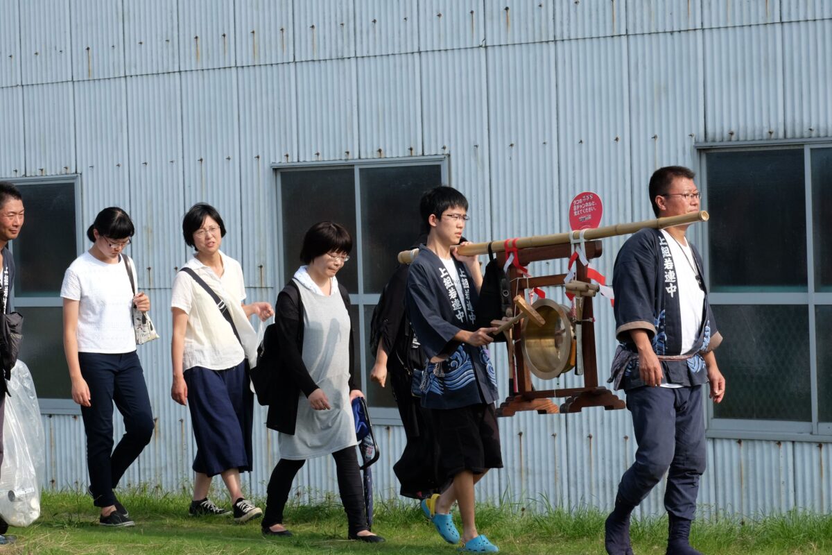 2016年 多度津町山階・藤波池 秋季例大祭 池まわり 上小原獅子組