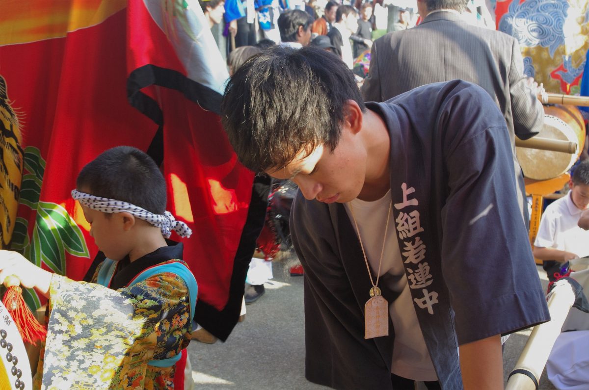 2016年 多度津町山階・春日神社 秋季例大祭 舞い込み 上小原獅子組