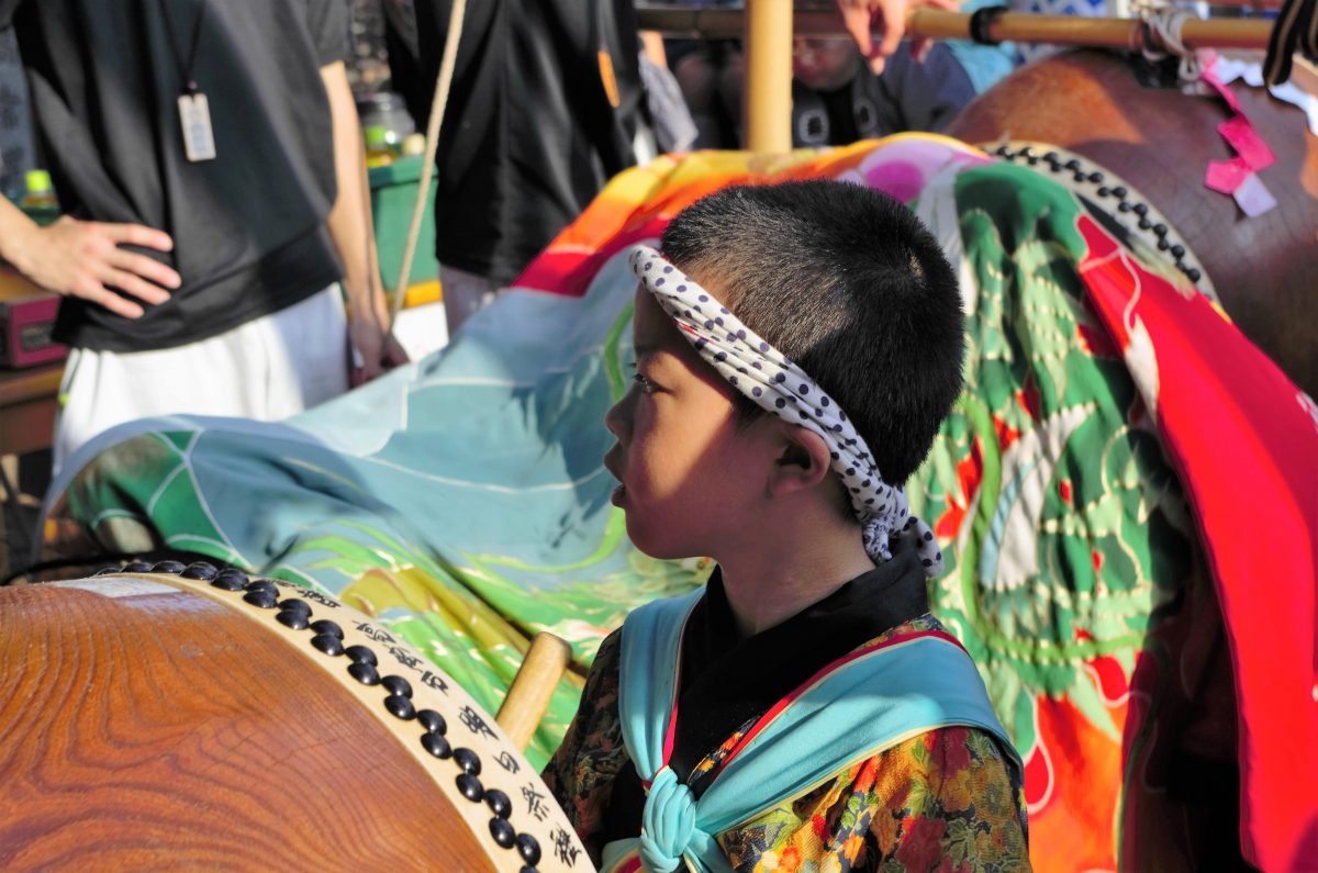 2016年 多度津町山階・春日神社 秋季例大祭 舞い込み 上小原獅子組
