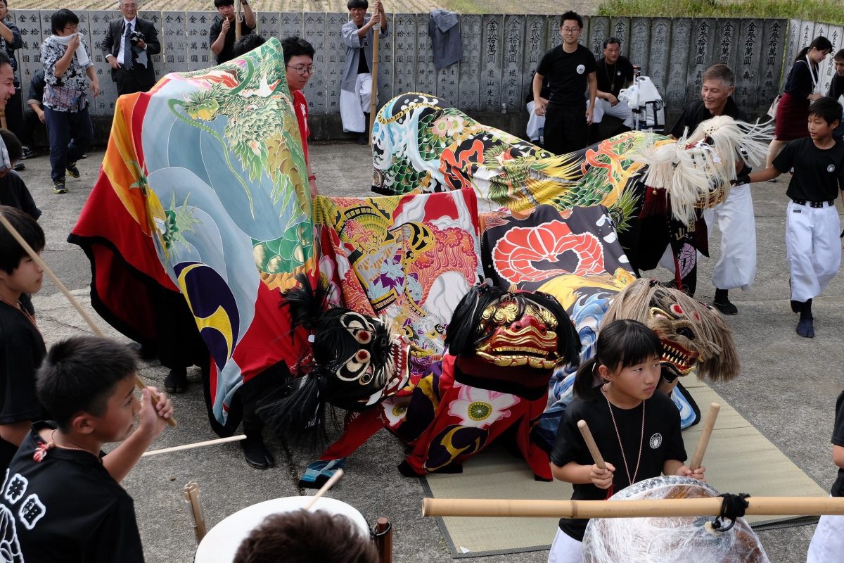 2018年 多度津町山階・春日神社 秋季例大祭 傘揃え 舞くらべ