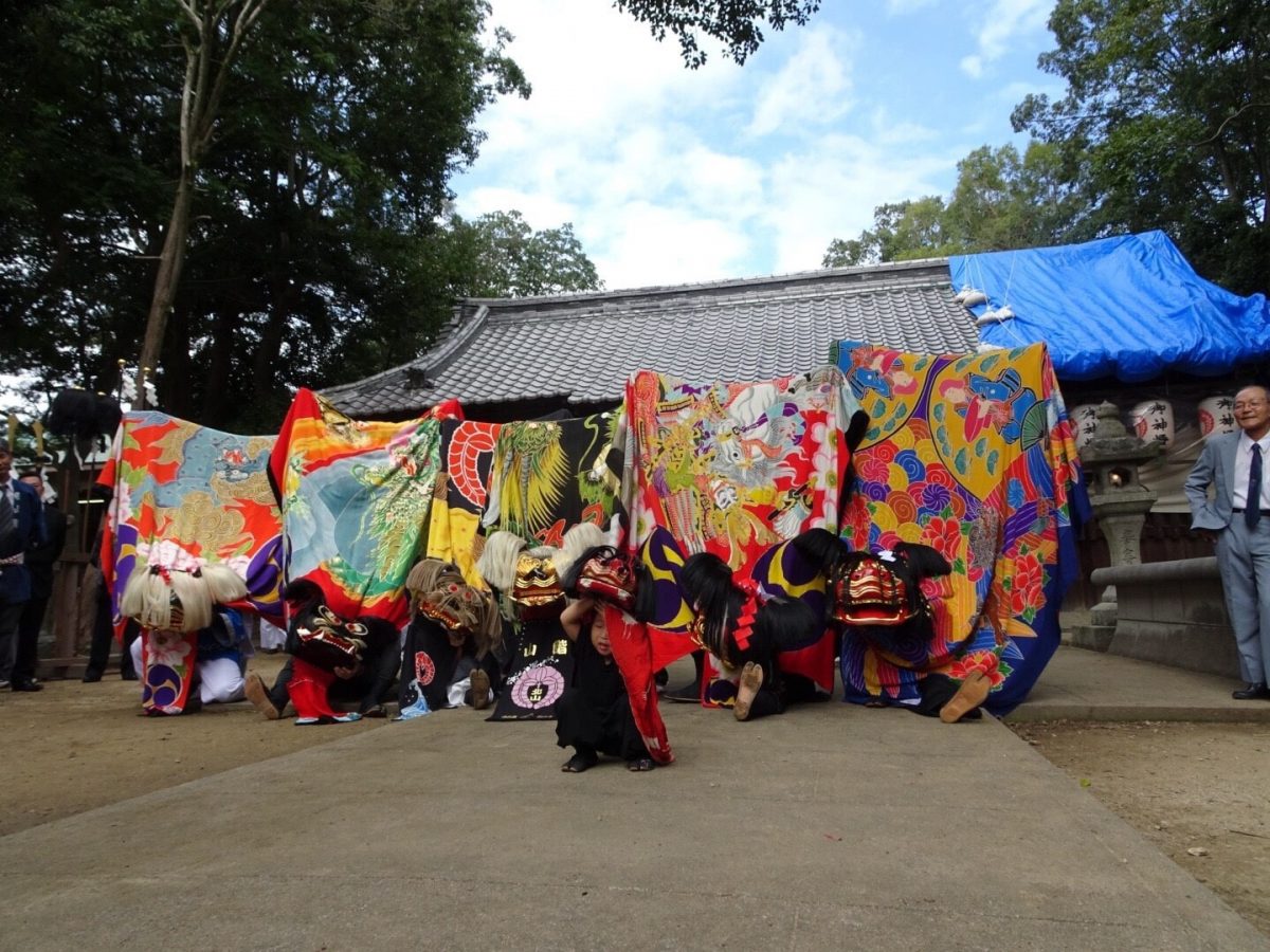2018年 多度津町山階・春日神社 秋季例大祭 記念 山階獅子組
