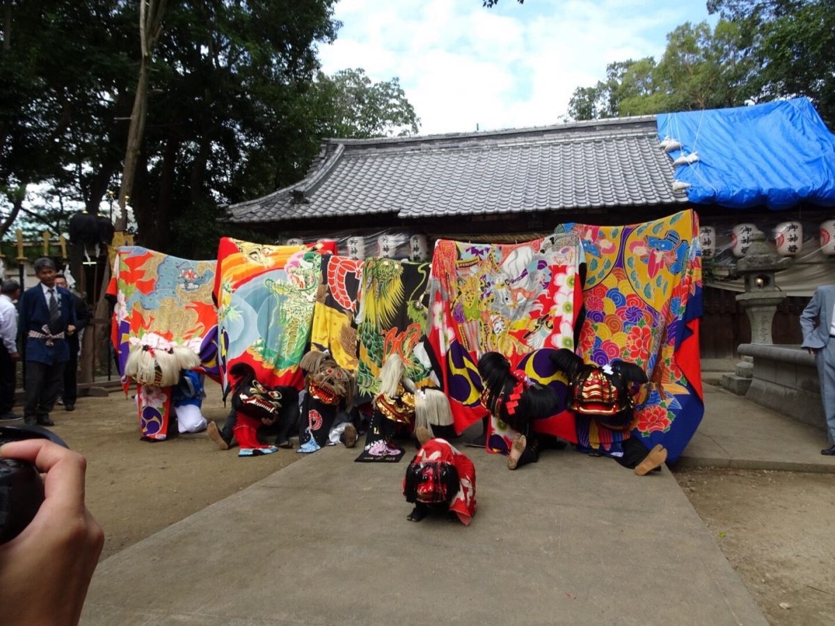 2018年 多度津町山階・春日神社 秋季例大祭 記念 山階獅子組