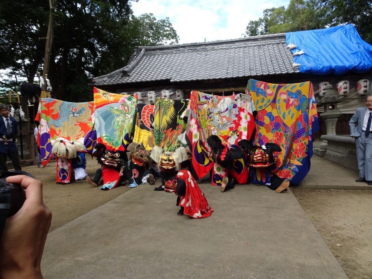 2018年 多度津町山階・春日神社 秋季例大祭 記念 山階獅子組