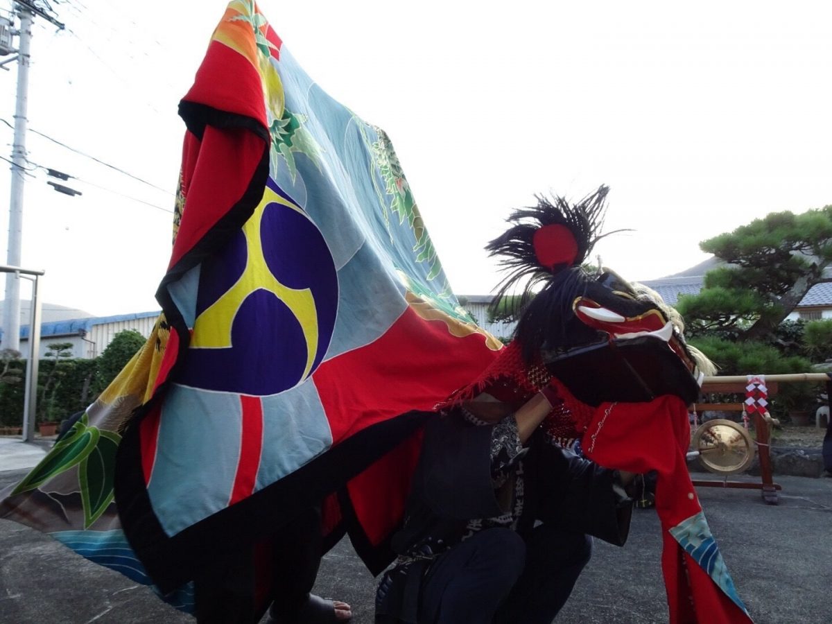 2018年 多度津町山階 秋祭り 村遣い 上小原獅子組