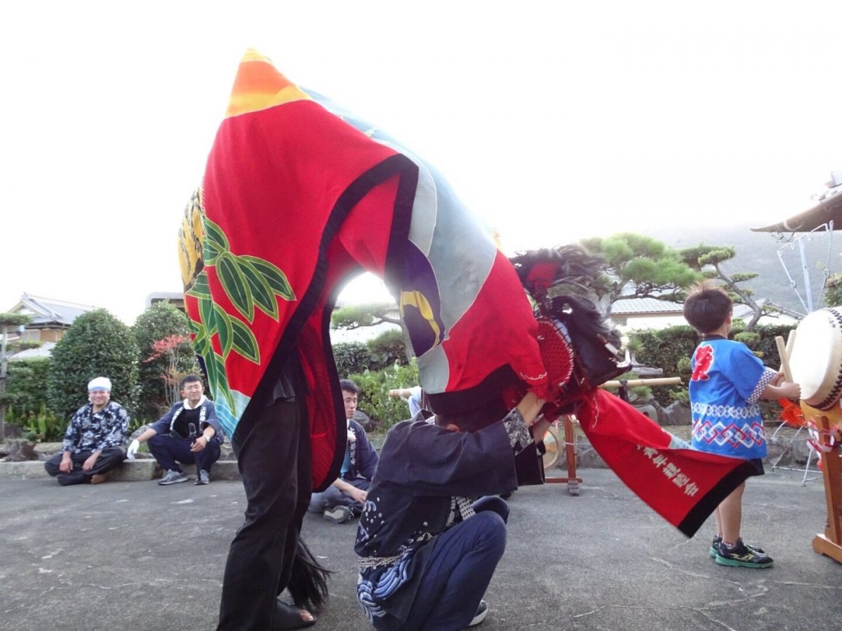 2018年 多度津町山階 秋祭り 村遣い 上小原獅子組