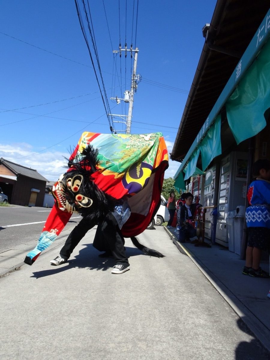 2018年 亀山酒店 秋祭り ヘンド獅子 上小原獅子組