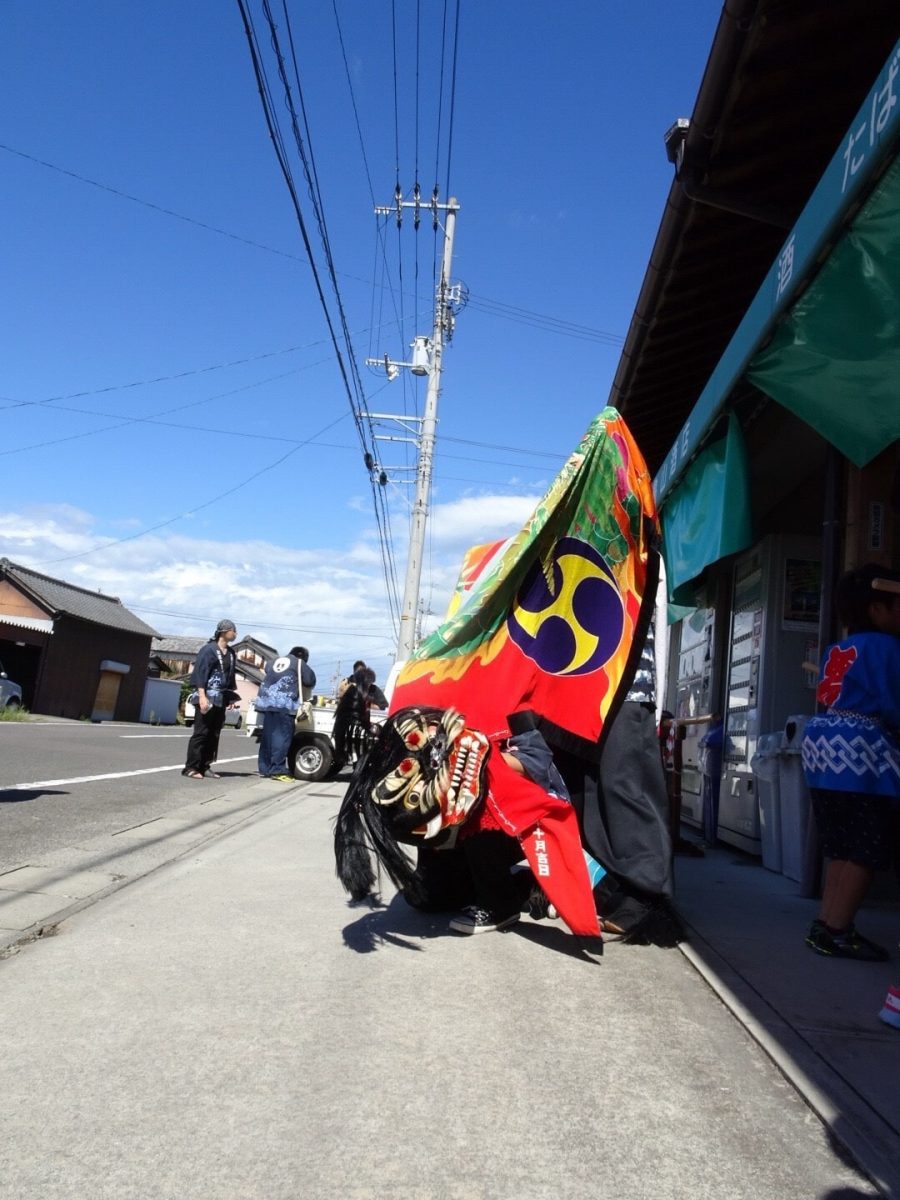 2018年 亀山酒店 秋祭り ヘンド獅子 上小原獅子組