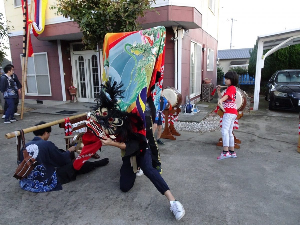 2018年 多度津町山階 秋祭り 村遣い 上小原獅子組