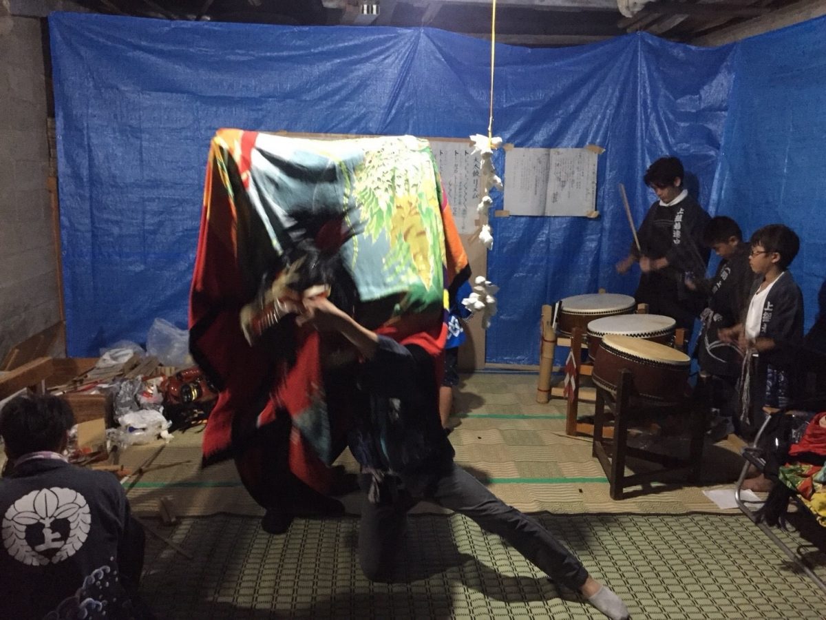 2018年 多度津町山階・当屋 秋祭り 上小原獅子組