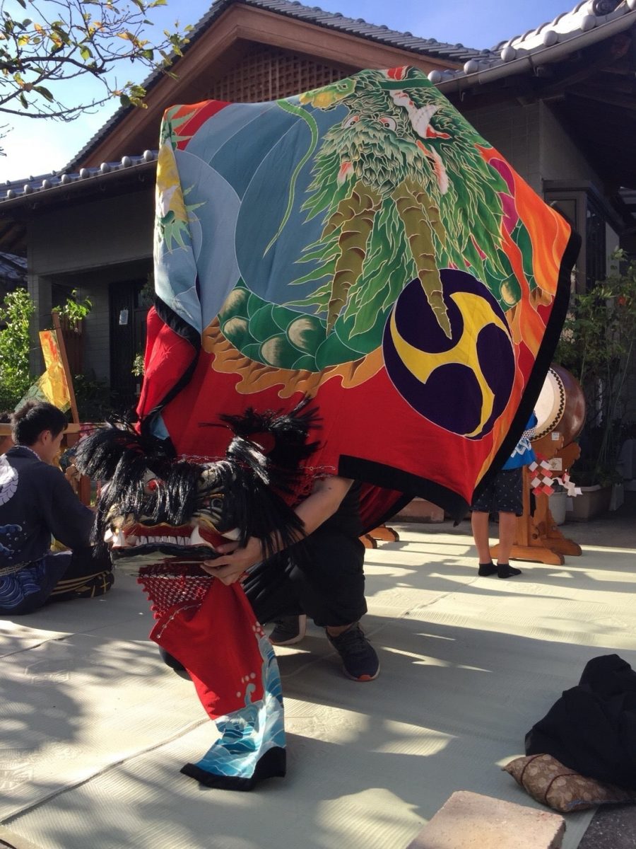 2018年 多度津町山階 秋祭り 村遣い 上小原獅子組
