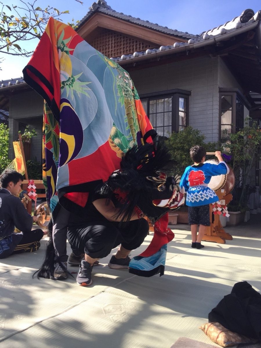 2018年 多度津町山階 秋祭り 村遣い 上小原獅子組