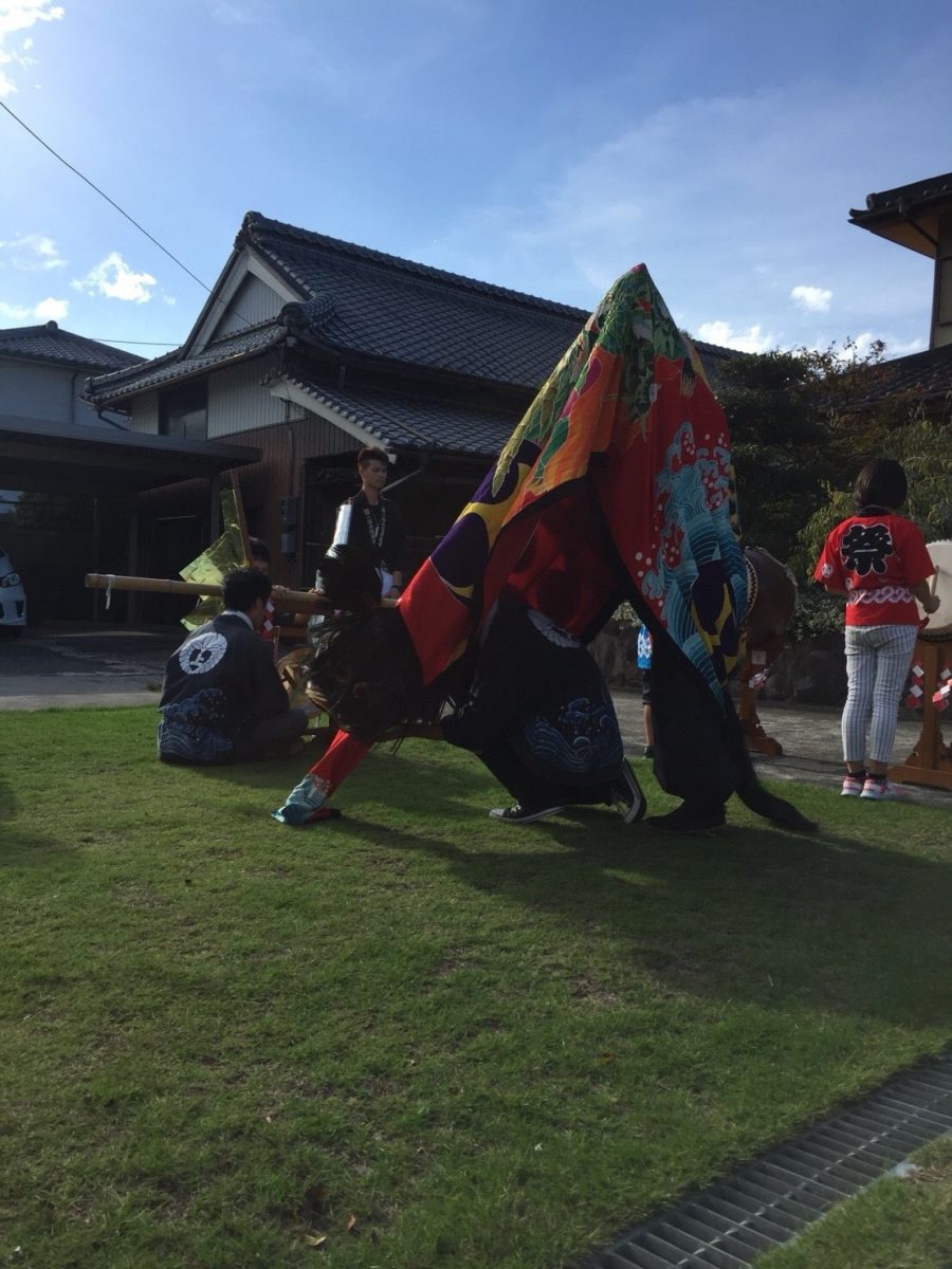 2018年 多度津町山階 秋祭り 村遣い 上小原獅子組