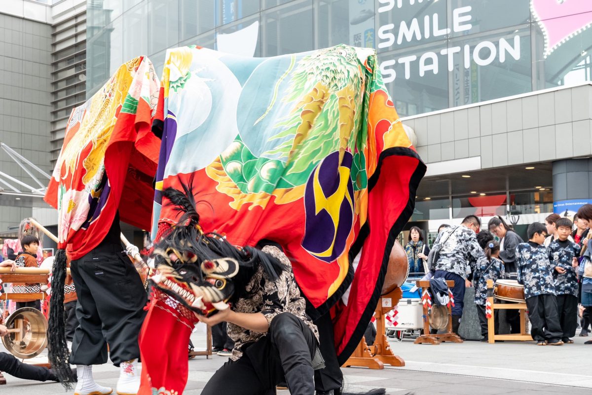 獅子舞王国さぬき2019 駅前広場 上小原獅子組 北山獅子組