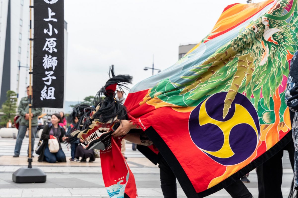 獅子舞王国さぬき2019 駅前広場 上小原獅子組